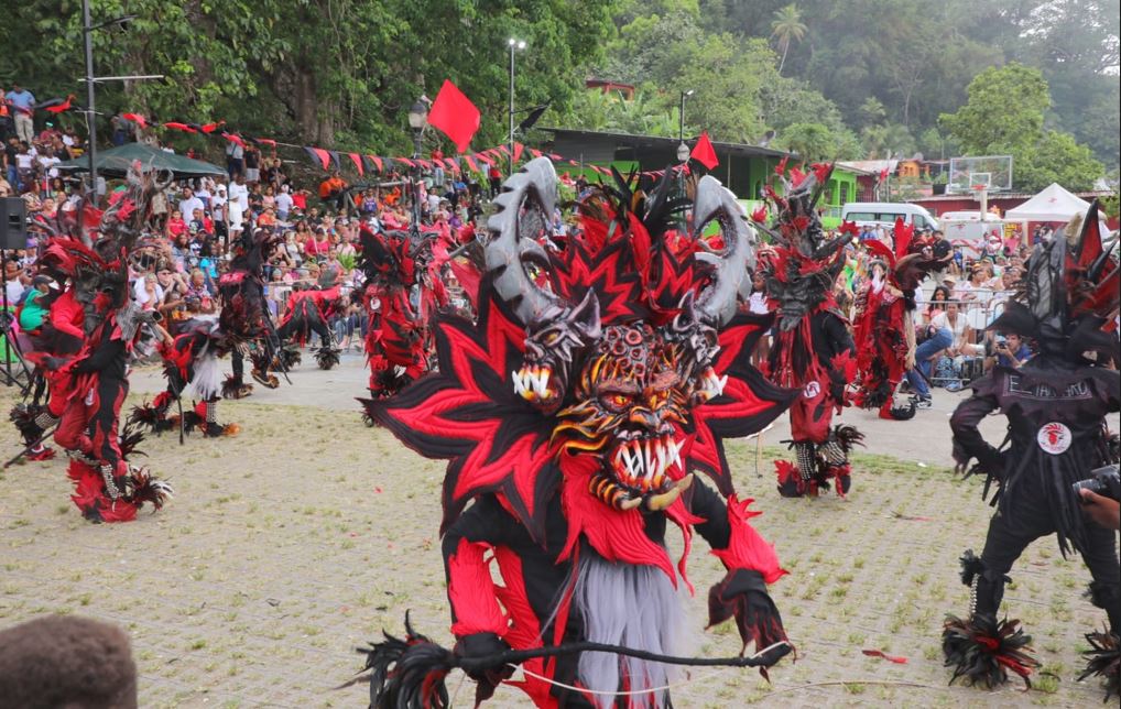 Al ritmo del tambor congo celebraron el Festival de mscaras y bailes de diablos