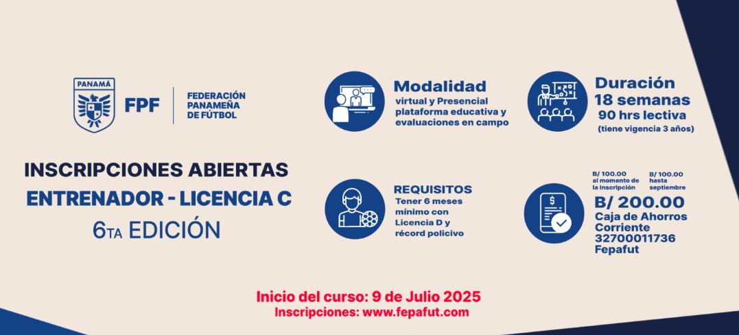 Arranca el perodo de inscripciones para nueva edicin de la Licencia C para entrenadores
