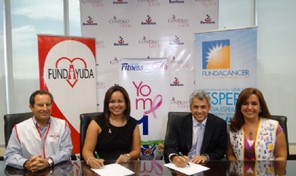 Firma de convenio entre Nestl Fitness y Banesco