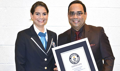 El caballero de la salsa con un Record Guinness Mundial
