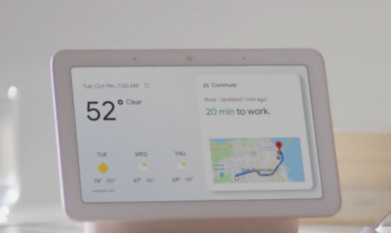 Google present el Home Hub en Nueva York