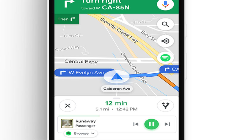 Google Maps permitir escuchar y controlar msica desde la misma app