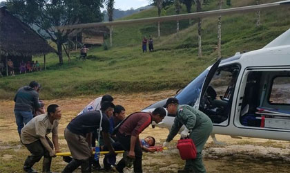 Con helicptero ambulancia rescatan a menor en Bocas del Toro