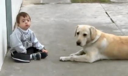 La magia entre un nio y su perro