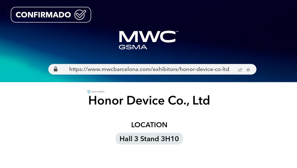 Confirmada la participacin de HONOR en el MWC 2023