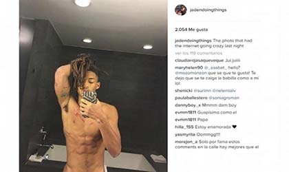 Jaden Smith enciende las redes sociales con sus abdominales