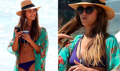 Jessica Alba luce bikini en Malib