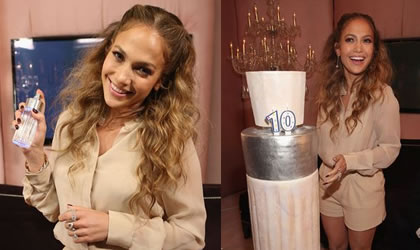 JLO celebr�, los 10 a�os de su primera fragancia