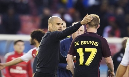 De Bruyne es igual que Messi segn Guardiola