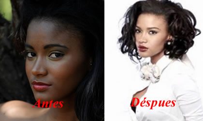 Miss Universo 2011, se aclara la piel para verse blanca