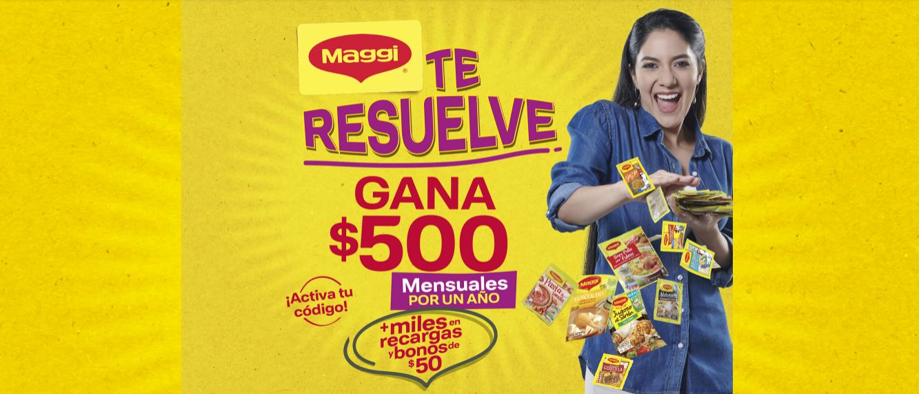 Maggi trae la promocin del ao!  Va a regalar cinco salarios de $500 por todo un ao