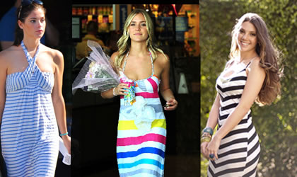 Maxi vestidos de rayas lo ultimo de la moda