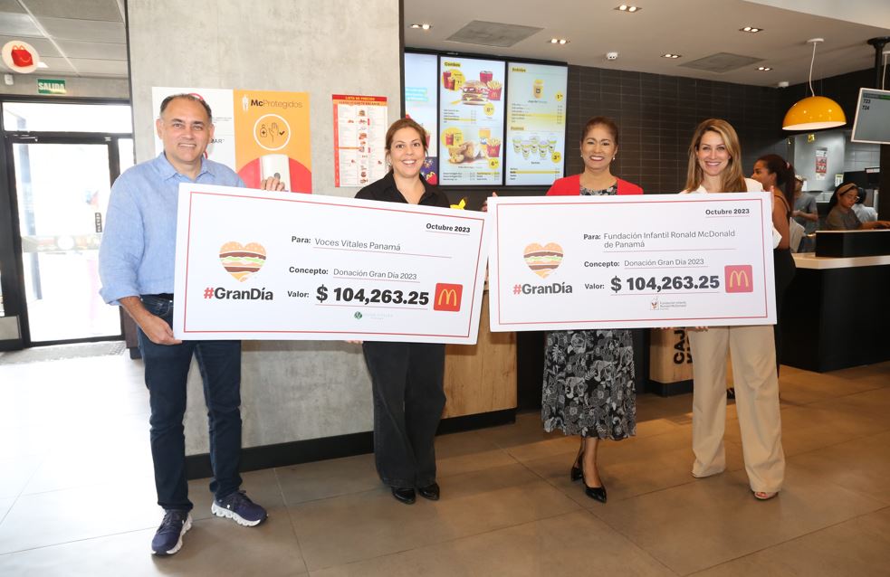 El Gran Da de McDonalds rompe rcords con 45,500 Big Macs a beneficio de familias y jvenes en Panam