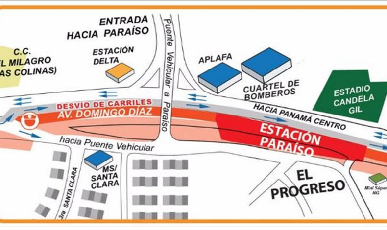 El Metro de Panam insta a los conductores a manejar con precaucin por desvos en San Miguelito