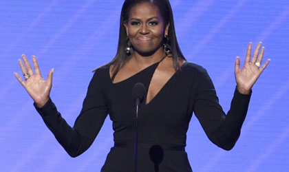 Michelle Obama luci deslumbrante durante los ESPYS 2017