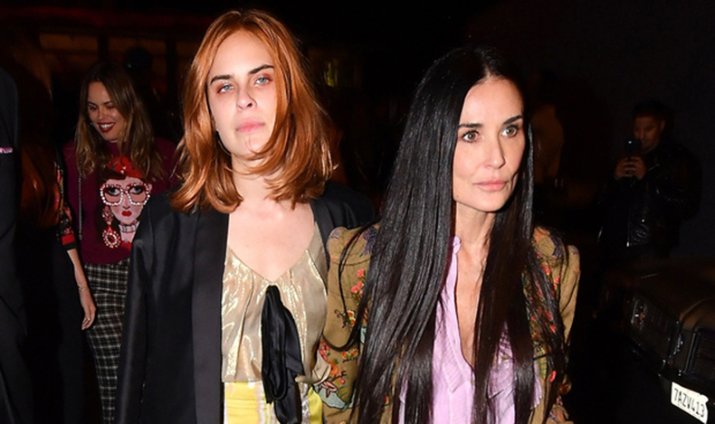 Demi Moore y el look perfecto para cenar madre e hija