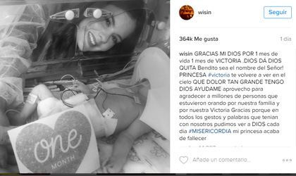 Muere la pequea Victoria de Wisin