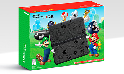 Nintendo 3DS vestido de Mario Bros