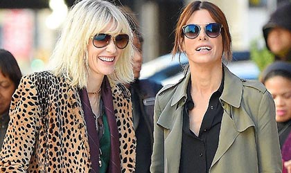 Im�genes de Cate Blanchett y Sandra Bullock en el rodaje de �Ocean�s Eight�