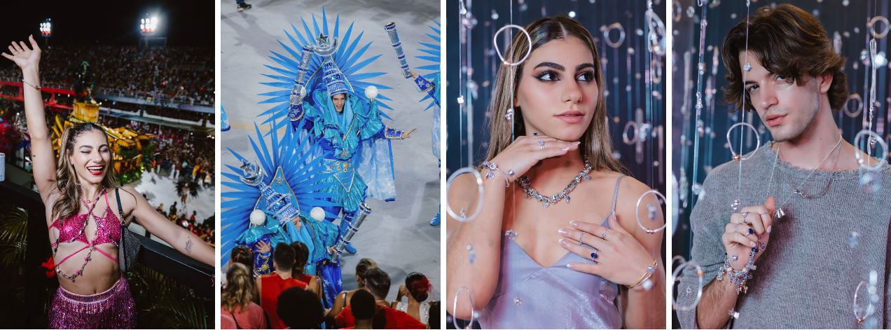 Pandora y su sqad de influencers vivieron una noche inolvidable en el sambodromo durante el carnaval de Ro!