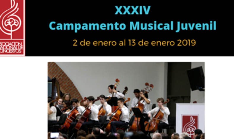 Participa en las audiciones para el Campamento Musical Juvenil 2019