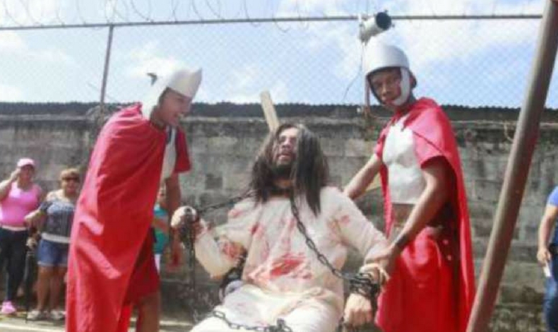 En Panam Viejo recrean la pasin de Cristo
