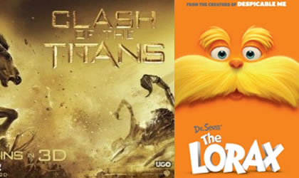 Estrenos para este fin de semana: The Lorax e Ira de Titanes 2