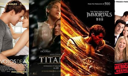 Estrenos para el fin de semana: American Pie, Inmortales, Titanic en 3D y Votos de Amor