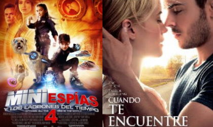 Estrenos para este fin de semana: Mini Espas y los Ladrones del Tiempo y Cuando te Encuentre