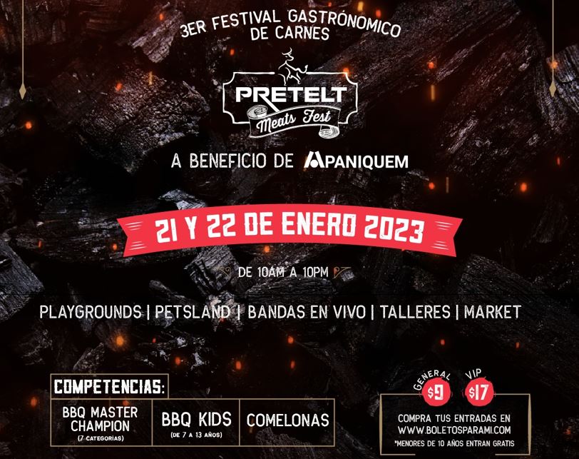 Si eres amante de la carne, vuelve la 3era edicin del Pretelt Meats Fest, el espacio gastronmico de carnes