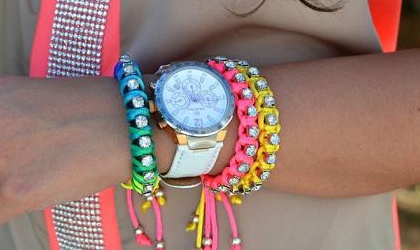 Pulseras de moda verano 2013