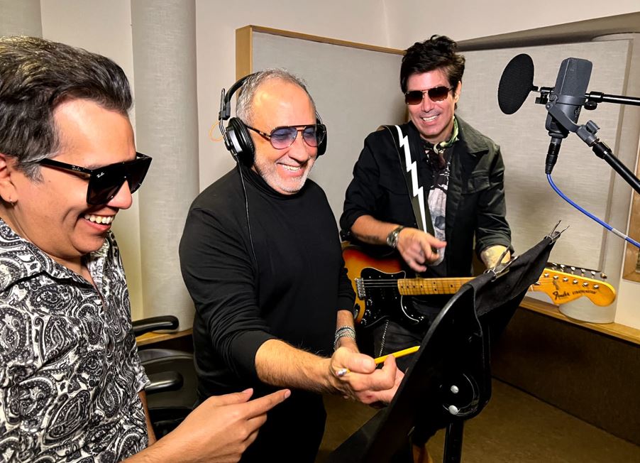 Rabanes afinando sus ultimos detalles para su prximo disco con Emilio Estefan