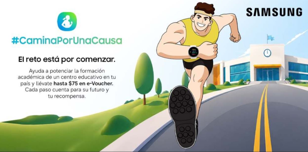 �nete al reto de Samsung Health, con el que ganas t� y la educaci�n de tu pa�s
