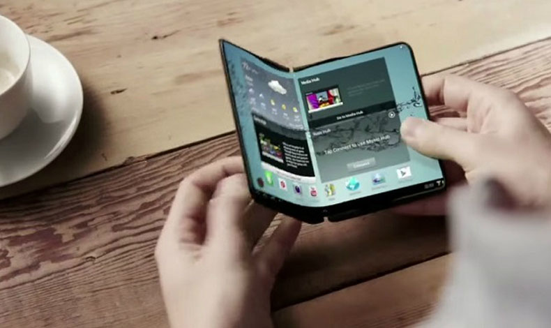 Samsung presenta Smartphone con pantalla plegable e irrompible