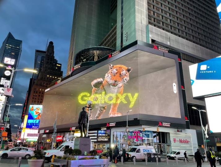 Samsung ilumina la oscuridad en ciudades de todo el mundo en preparacin para el Unpacked 2022