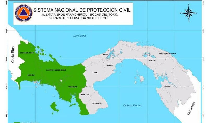 ETESA emiti una alerta por la presencia de un sistema de baja presin