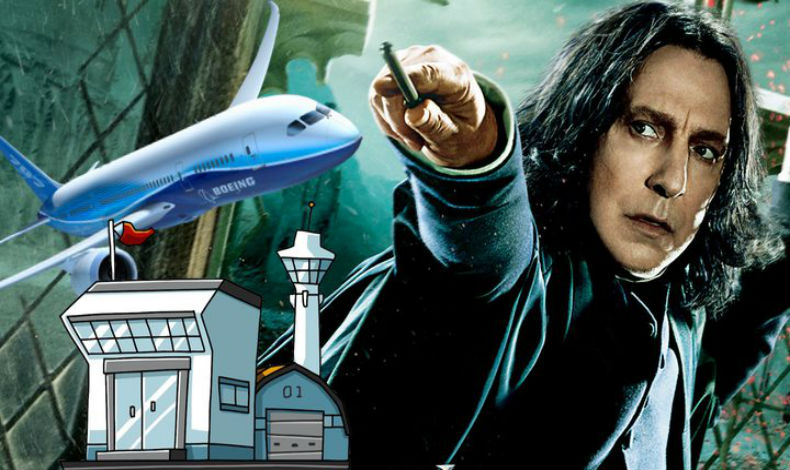 Severus snape no muri, se convirti en Muggle y trabaja en un aeropuerto