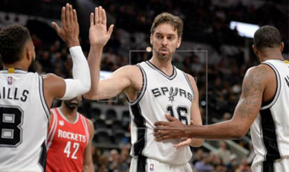 Supurs de San Antonio se impuso ante los Rockets de Houston