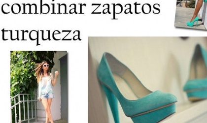 Como combinar zapatos turquesas?