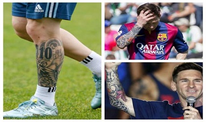 La moda de tatuajes en futbolistas