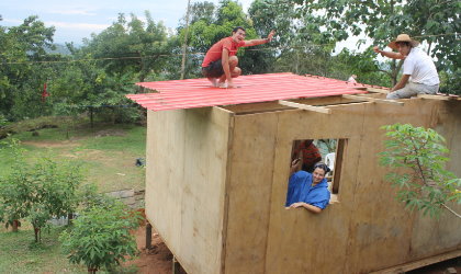 Techo Panam construy 47 viviendas de emergencias