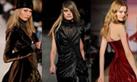 El terciopelo un look bien Chic este 2011