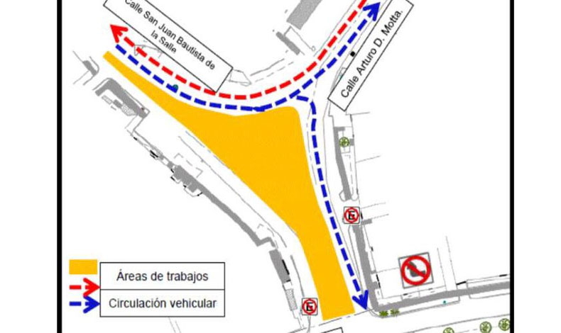 Alcalda de Panam realiza cierre parcial vehicular en Plaza Cabeza de Einstein