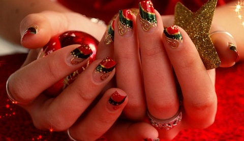 Dise�os de u�as para navidad