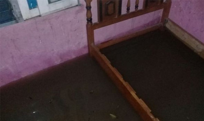Tres viviendas inundadas en Cocl por fuertes lluvias