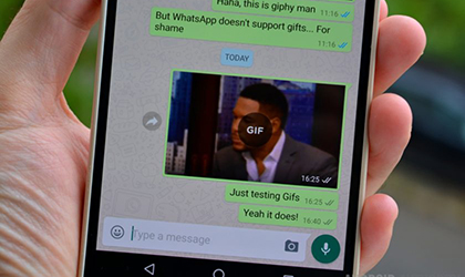 WhatsApp finalmente aade el buscador de GIFs a Android
