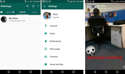 WhatsApp podra adoptar el estilo de Snapchat