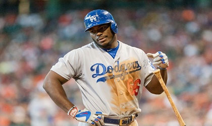 Yasiel Puig acepta su rol de suplente