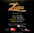 Teatro La Plaza presenta ZORRO THE MUSICAL, una producción especial de Aaron Zebede