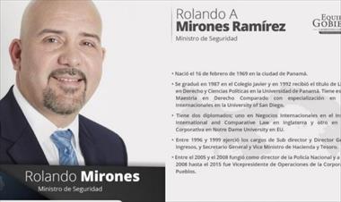 /vidasocial/rolando-mirones-designado-ministro-de-seguridad/88195.html